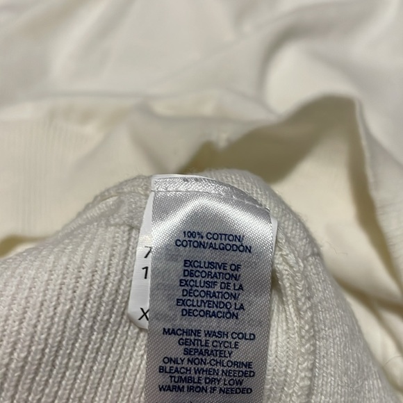 Chaps Cotton V-Neck Golf Vest Sweater Cream Mens XXL Classic Grand dad - Picture 10 of 11